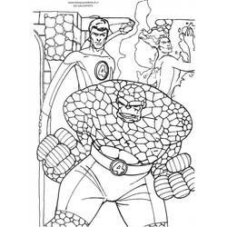 Dibujo para colorear: Fantastic Four (Superhéroes) #76401 - Dibujos para Colorear e Imprimir Gratis