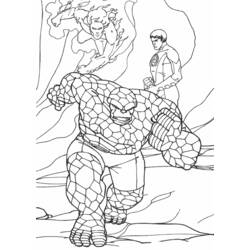 Dibujo para colorear: Fantastic Four (Superhéroes) #76440 - Dibujos para Colorear e Imprimir Gratis