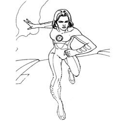 Dibujo para colorear: Fantastic Four (Superhéroes) #76470 - Dibujos para Colorear e Imprimir Gratis
