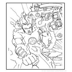 Dibujo para colorear: Fantastic Four (Superhéroes) #76476 - Dibujos para Colorear e Imprimir Gratis