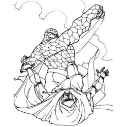 Dibujo para colorear: Fantastic Four (Superhéroes) #76479 - Dibujos para Colorear e Imprimir Gratis