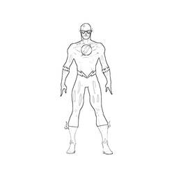 Dibujo para colorear: Flash (Superhéroes) #83371 - Dibujos para Colorear e Imprimir Gratis