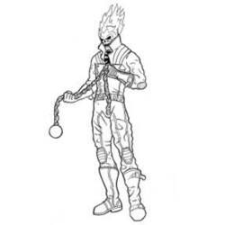 Dibujo para colorear: Ghost Rider (Superhéroes) #82024 - Dibujos para Colorear e Imprimir Gratis