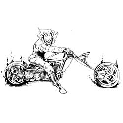 Dibujo para colorear: Ghost Rider (Superhéroes) #82032 - Dibujos para Colorear e Imprimir Gratis