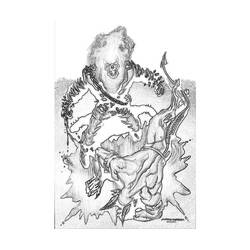 Dibujo para colorear: Ghost Rider (Superhéroes) #82041 - Dibujos para Colorear e Imprimir Gratis