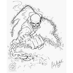 Dibujo para colorear: Ghost Rider (Superhéroes) #82069 - Dibujos para Colorear e Imprimir Gratis