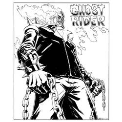 Dibujo para colorear: Ghost Rider (Superhéroes) #82088 - Dibujos para Colorear e Imprimir Gratis