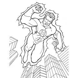 Dibujo para colorear: Green Lantern (Superhéroes) #81292 - Dibujos para Colorear e Imprimir Gratis