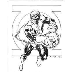 Dibujo para colorear: Green Lantern (Superhéroes) #81293 - Dibujos para Colorear e Imprimir Gratis