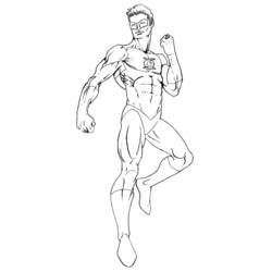 Dibujo para colorear: Green Lantern (Superhéroes) #81297 - Dibujos para Colorear e Imprimir Gratis