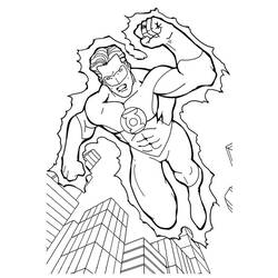 Dibujo para colorear: Green Lantern (Superhéroes) #81302 - Dibujos para Colorear e Imprimir Gratis