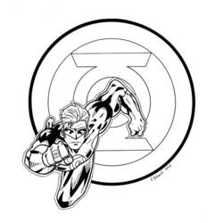 Dibujo para colorear: Green Lantern (Superhéroes) #81318 - Dibujos para Colorear e Imprimir Gratis