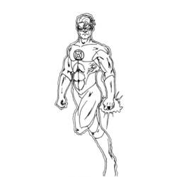 Dibujo para colorear: Green Lantern (Superhéroes) #81369 - Dibujos para Colorear e Imprimir Gratis