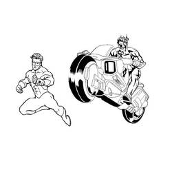 Dibujo para colorear: Green Lantern (Superhéroes) #81383 - Dibujos para Colorear e Imprimir Gratis