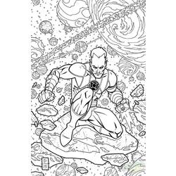 Dibujo para colorear: Green Lantern (Superhéroes) #81444 - Dibujos para Colorear e Imprimir Gratis