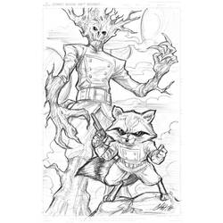Dibujo para colorear: Guardians of the Galaxy (Superhéroes) #82435 - Dibujos para Colorear e Imprimir Gratis