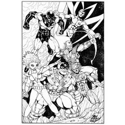 Dibujo para colorear: Guardians of the Galaxy (Superhéroes) #82439 - Dibujos para Colorear e Imprimir Gratis