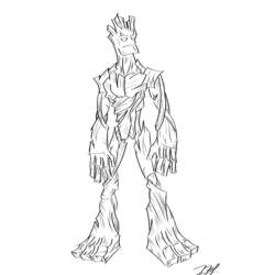 Dibujo para colorear: Guardians of the Galaxy (Superhéroes) #82457 - Dibujos para Colorear e Imprimir Gratis