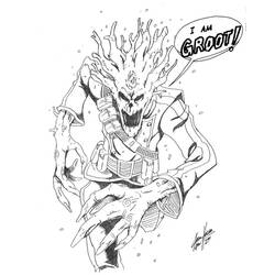Dibujo para colorear: Guardians of the Galaxy (Superhéroes) #82462 - Dibujos para Colorear e Imprimir Gratis