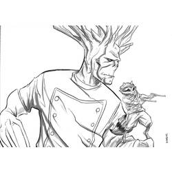 Dibujo para colorear: Guardians of the Galaxy (Superhéroes) #82504 - Dibujos para Colorear e Imprimir Gratis