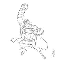 Dibujo para colorear: Hellboy (Superhéroes) #78484 - Dibujos para Colorear e Imprimir Gratis