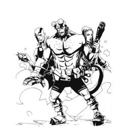 Dibujo para colorear: Hellboy (Superhéroes) #78488 - Dibujos para Colorear e Imprimir Gratis
