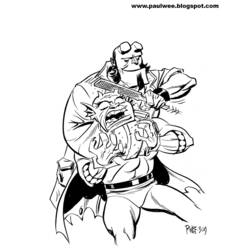 Dibujo para colorear: Hellboy (Superhéroes) #78618 - Dibujos para Colorear e Imprimir Gratis