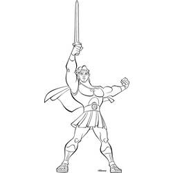 Dibujo para colorear: Hercules (Superhéroes) #84241 - Dibujos para Colorear e Imprimir Gratis