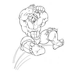 Dibujo para colorear: Hulk (Superhéroes) #79013 - Dibujos para Colorear e Imprimir Gratis