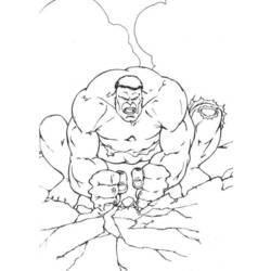 Dibujo para colorear: Hulk (Superhéroes) #79015 - Dibujos para Colorear e Imprimir Gratis