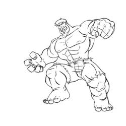 Dibujo para colorear: Hulk (Superhéroes) #79016 - Dibujos para Colorear e Imprimir Gratis