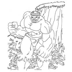 Dibujo para colorear: Hulk (Superhéroes) #79018 - Dibujos para Colorear e Imprimir Gratis