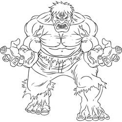 Dibujo para colorear: Hulk (Superhéroes) #79031 - Dibujos para Colorear e Imprimir Gratis