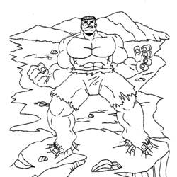 Dibujo para colorear: Hulk (Superhéroes) #79039 - Dibujos para Colorear e Imprimir Gratis
