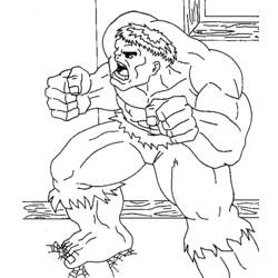 Dibujo para colorear: Hulk (Superhéroes) #79048 - Dibujos para Colorear e Imprimir Gratis