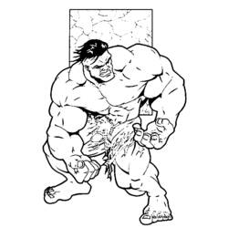 Dibujo para colorear: Hulk (Superhéroes) #79054 - Dibujos para Colorear e Imprimir Gratis