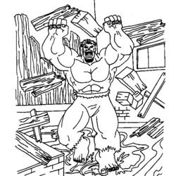Dibujo para colorear: Hulk (Superhéroes) #79056 - Dibujos para Colorear e Imprimir Gratis