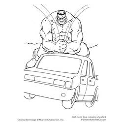 Dibujo para colorear: Hulk (Superhéroes) #79063 - Dibujos para Colorear e Imprimir Gratis