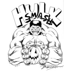 Dibujo para colorear: Hulk (Superhéroes) #79073 - Dibujos para Colorear e Imprimir Gratis