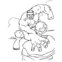 Dibujo para colorear: Hulk (Superhéroes) #79114 - Dibujos para Colorear e Imprimir Gratis