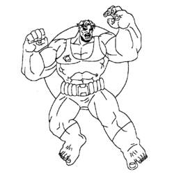 Dibujo para colorear: Hulk (Superhéroes) #79133 - Dibujos para Colorear e Imprimir Gratis