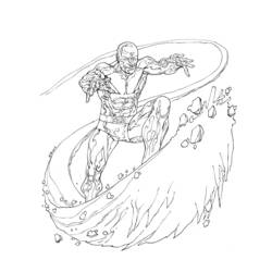 Dibujo para colorear: Iceman (Superhéroes) #83531 - Dibujos para Colorear e Imprimir Gratis