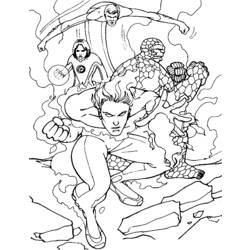 Dibujo para colorear: Invisible Woman (Superhéroes) #83284 - Dibujos para Colorear e Imprimir Gratis