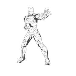 Dibujo para colorear: Iron Man (Superhéroes) #80522 - Dibujos para Colorear e Imprimir Gratis