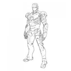 Dibujo para colorear: Iron Man (Superhéroes) #80530 - Dibujos para Colorear e Imprimir Gratis