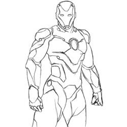 Dibujo para colorear: Iron Man (Superhéroes) #80548 - Dibujos para Colorear e Imprimir Gratis