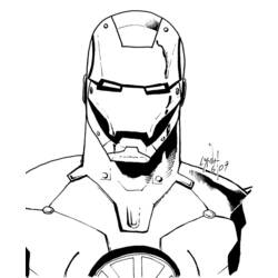 Dibujo para colorear: Iron Man (Superhéroes) #80551 - Dibujos para Colorear e Imprimir Gratis