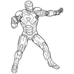 Dibujo para colorear: Iron Man (Superhéroes) #80650 - Dibujos para Colorear e Imprimir Gratis