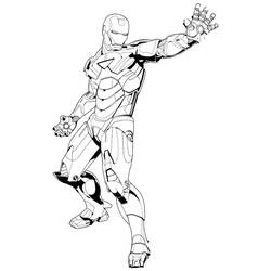 Dibujo para colorear: Iron Man (Superhéroes) #80663 - Dibujos para Colorear e Imprimir Gratis