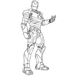 Dibujo para colorear: Iron Man (Superhéroes) #80667 - Dibujos para Colorear e Imprimir Gratis